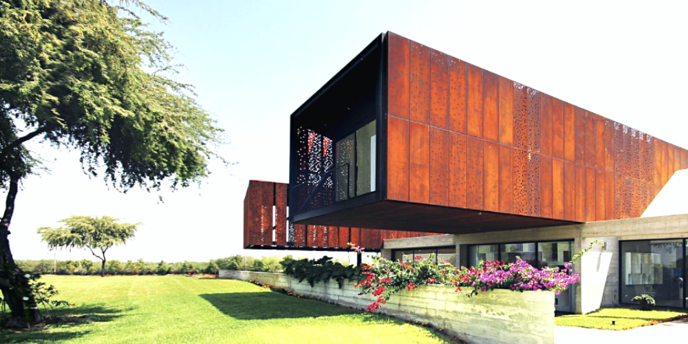 Corten architectural cladding